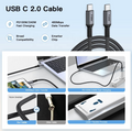 UNIEAN 240W Fast Charging USB Type-C Cable – High-Speed Data & Power Delivery Cable